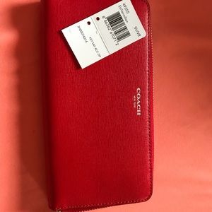 Brand new red Coach wallet